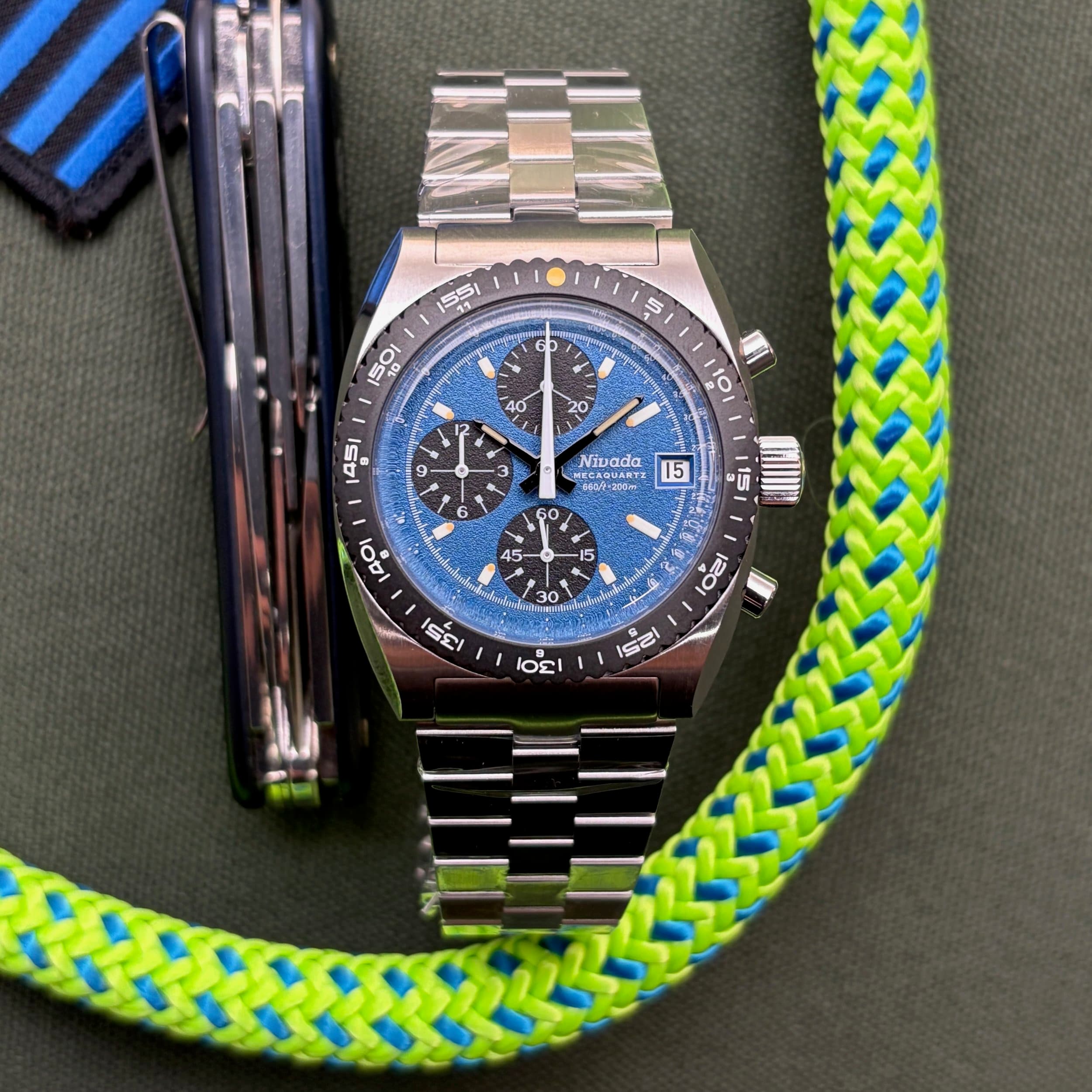 Nivada Grenchen Autochron Blue Mecaquartz - Photo 1
